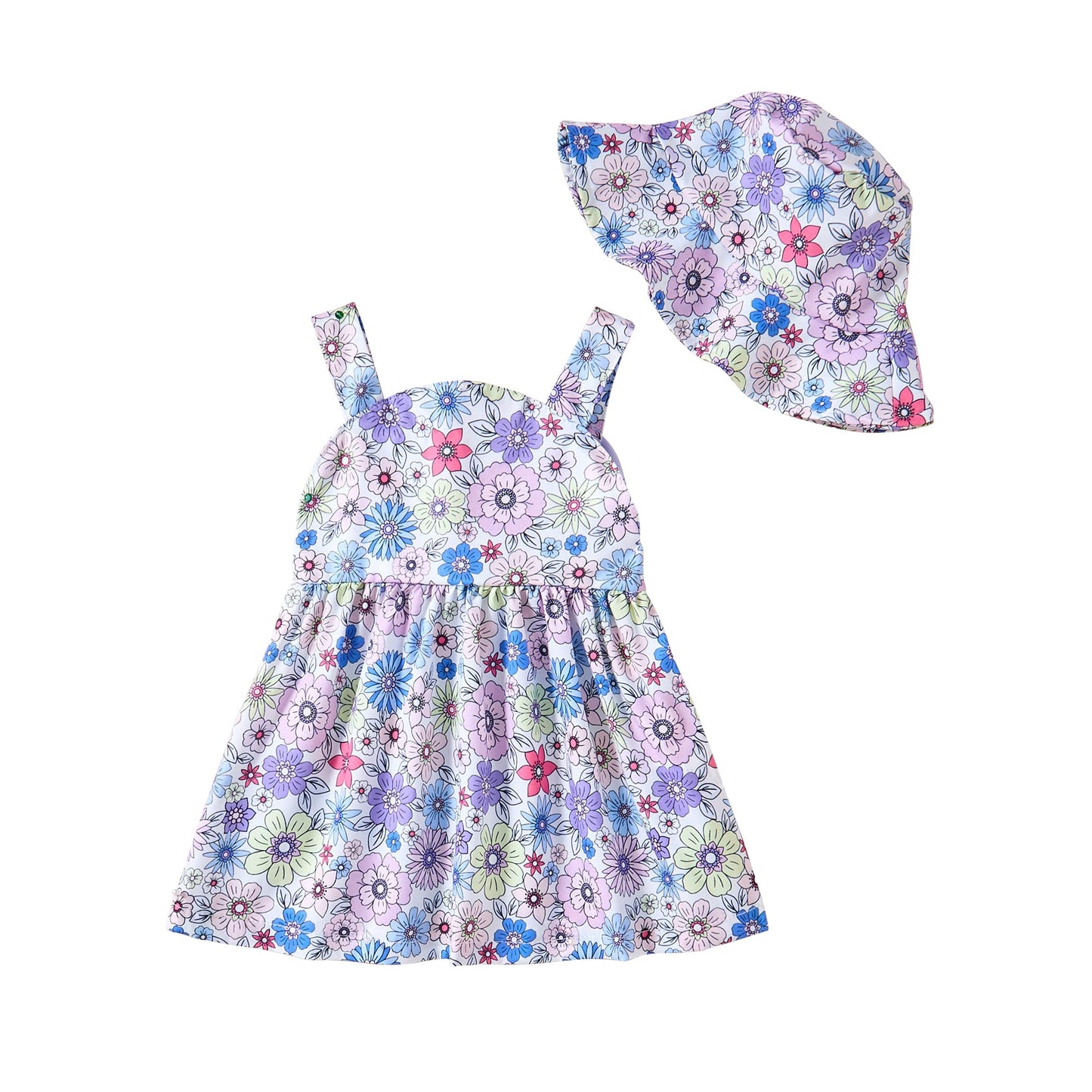 Newborn Infant Baby Girl Dress Toddler Girl Clothes Halter Backless Sleeveless Flower Sundress Summer Dresses for Girl