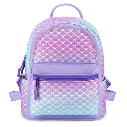mibasies Mini Backpack for Girls Kids Rainbow Purse Dance Bag for Girls Gifts age 2 3 4 5 6 7 8 yrs