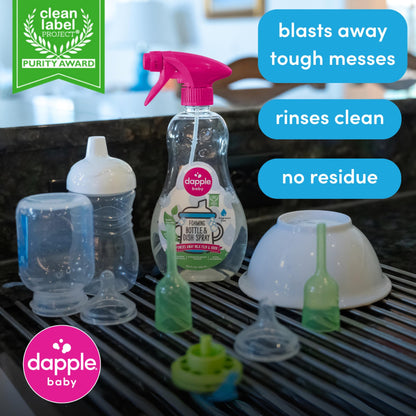 Dapple Foaming Dish Soap, Hypoallergenic for Sensitive Skin, Powered by Plants, Fragrance Free 13 Fl Oz (Pack of 1)