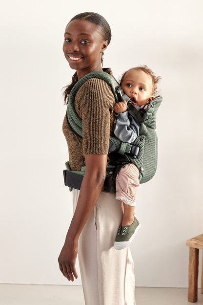 BabyBjörn Baby Carrier Harmony, Cream, 3D Mesh, 3-in-1 Ergonomic Baby Carrier; Newborn, Facing-in, Outward-Facing, and Back Carrying Positions Supported (7-40 lbs), Newborn to Toddler