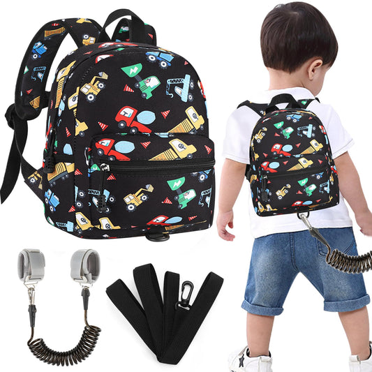 Accmor Toddler Backpack Leash, Cute Unicorn Baby Backpacks with Anti Lost Wrist Link, Mini Kids Backpack Leash Walking Harness for Outdoor Travel, Adorable Backpack Tether for Boys Girls 1-3 (Purple)