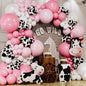ALL-IN-1 Cow Balloon Arch Kit with BONUS Cows Balloons for Cow Party Decorations - Cowgirl Balloon Arch Kit for Cowgirl Baby Shower Decorations & Cows Birthday Party Decoration