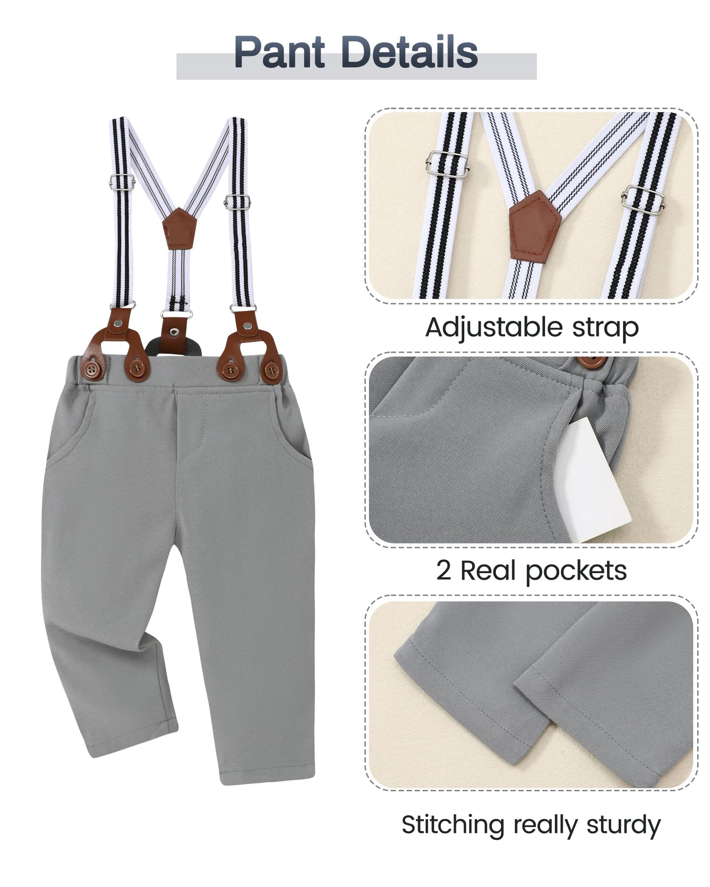 SANMIO Baby Boy Clothes 0-24M Baby Boy Suits 4pcs Baby Boys Baptism Easter Outfits Baby Christmas Clothes
