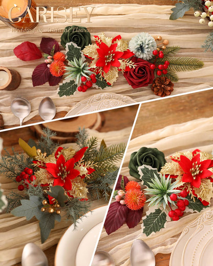 Artificial Flowers Combo for DIY Wedding Bouquets Combo Centerpieces Arrangements Party Bridal Baby Shower Home Decorations-Blush Pink