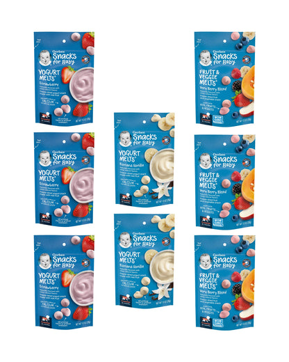 Gerber Baby Snacks Yogurt Melts, Strawberry, 1 Ounce (Pack of 7)