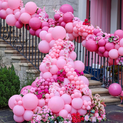 Neutral Balloons Arch Kit, Pink Beige Boho Balloons Garland with Double Stuffed Sand White Balloon for Baby Shower Birthday Wedding Bridal Shower Party Decorations