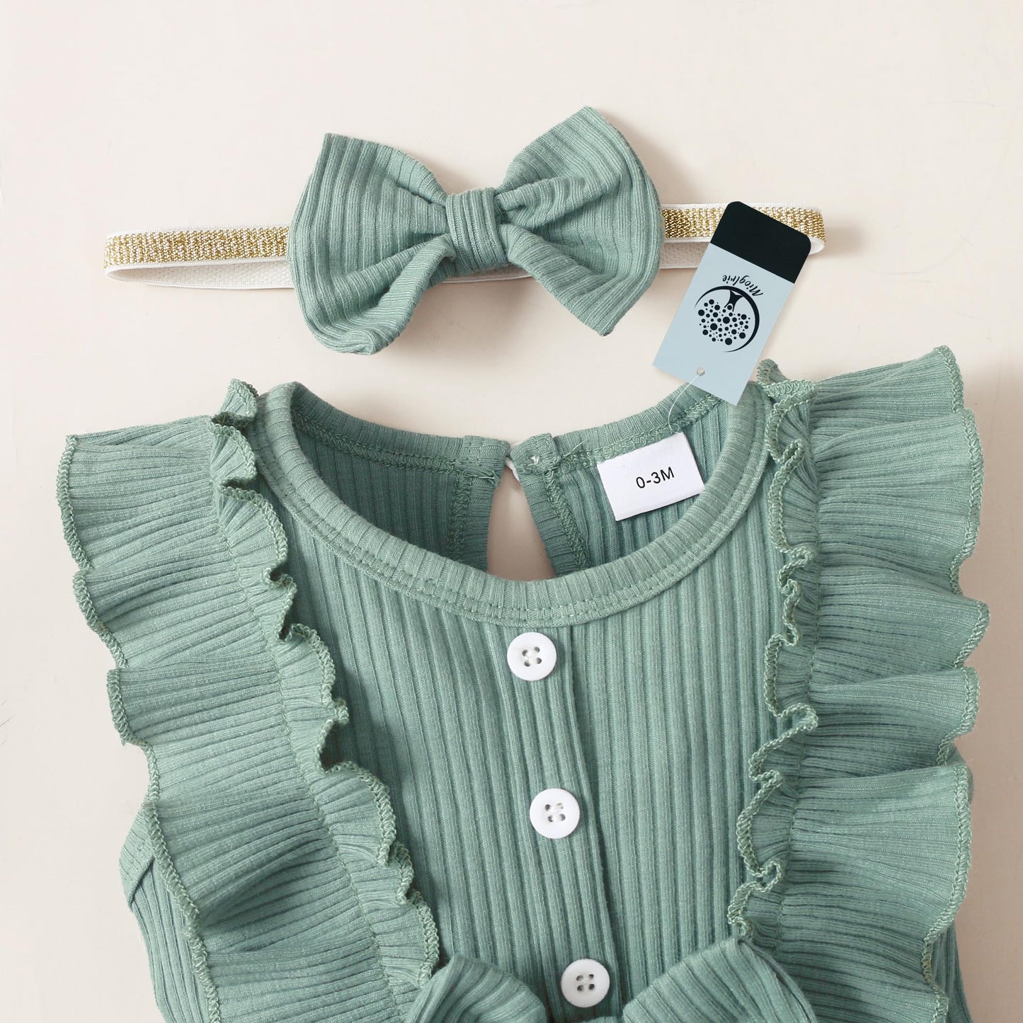 Mioglrie Newborn Baby Girl Clothes One Piece Jumpsuits Clothes Short Sleeve Rompers Summer Clothes for Baby