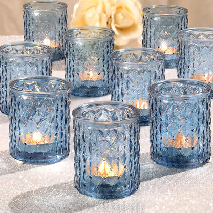 24pcs Pink Votive Candle Holders, Girl Baby Shower Decorations, Tealight Candle Holder for Valentine's Day, Wedding, Brithday Party, Table Centerpiece