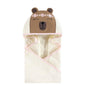 Hudson Baby Unisex Baby Cotton Animal Face Hooded Towel, Pretty Elephant, One Size