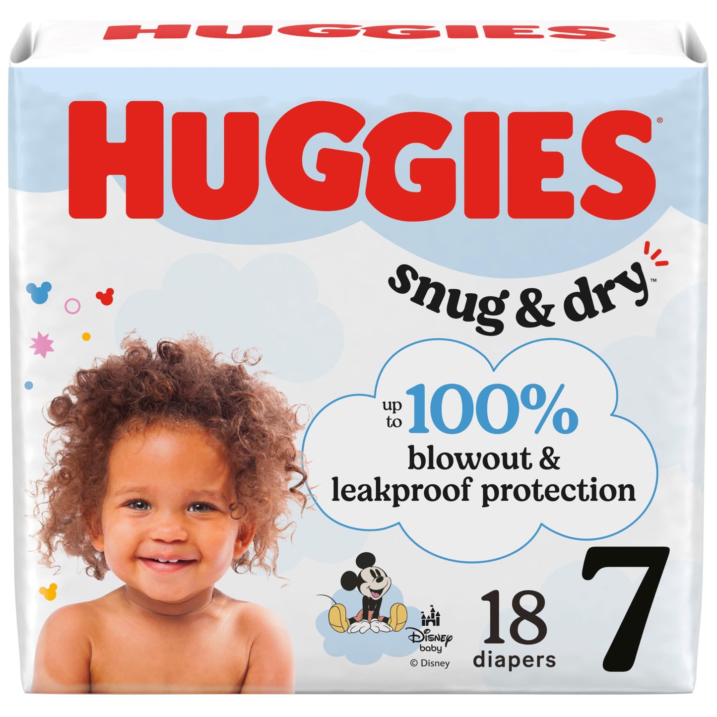 Huggies Size 1 Diapers, Snug & Dry Newborn Diapers, Size 1 (8-14 lbs), 38 Count, Packaging May Vary