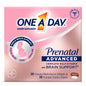 ONE A DAY Women’s Prenatal Advanced Complete Multivitamin with Brain Support* with Choline, Folic Acid, Omega-3 DHA & Iron for Pre, During & Post Pregnancy, 60+60 Ct (120 Total) (Packaging May Vary)