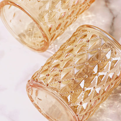 24pcs Pink Votive Candle Holders, Girl Baby Shower Decorations, Tealight Candle Holder for Valentine's Day, Wedding, Brithday Party, Table Centerpiece