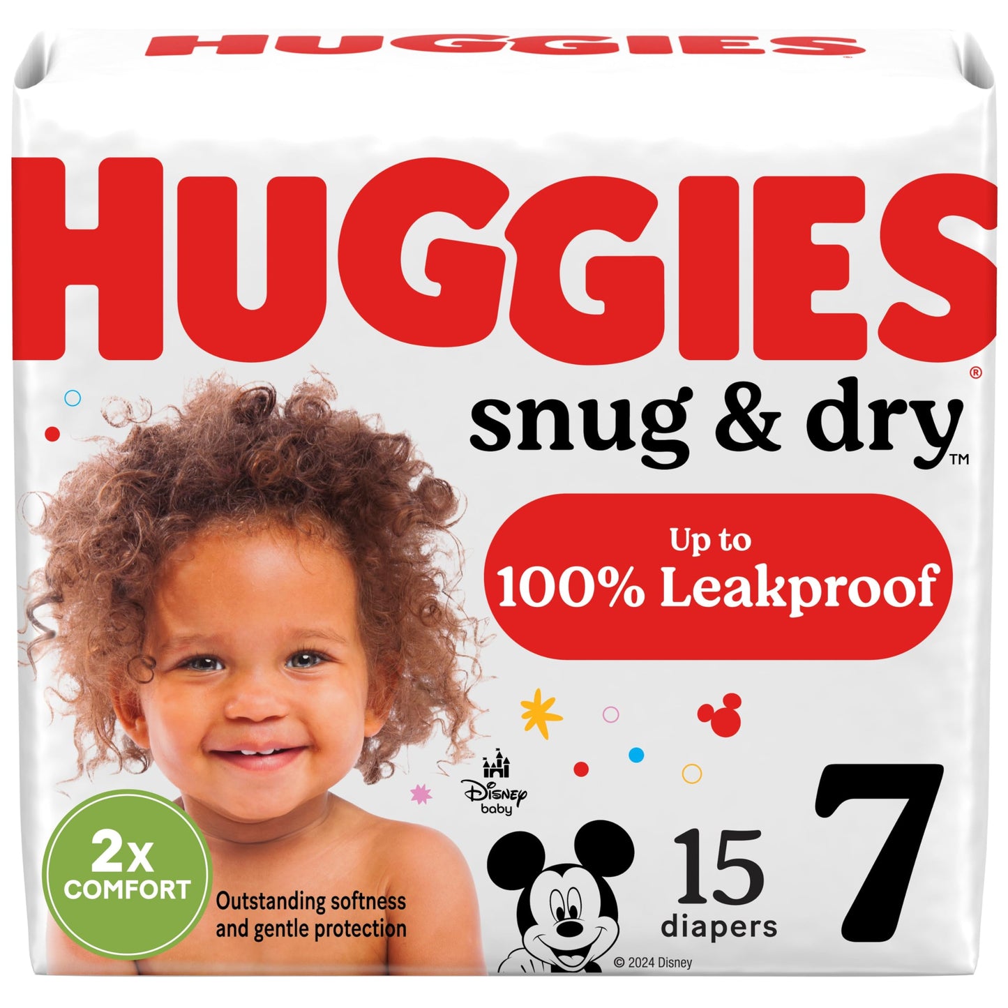 Huggies Size 1 Diapers, Snug & Dry Newborn Diapers, Size 1 (8-14 lbs), 38 Count, Packaging May Vary