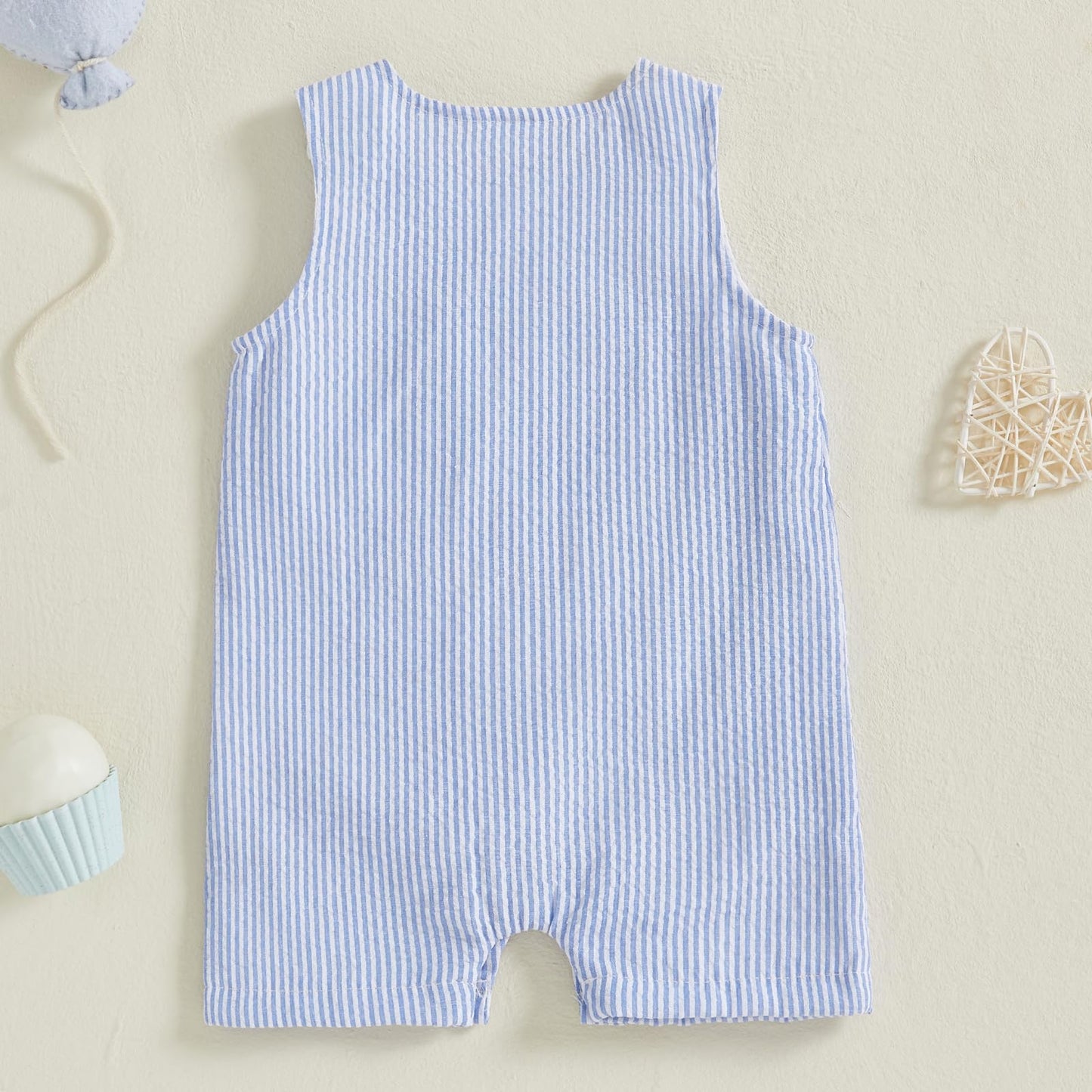 YINGISFITM Newborn Baby Boy Clothes Sailboat Overalls Sleeveless Jumpsuit Infant Bodysuit Toddler Outfits