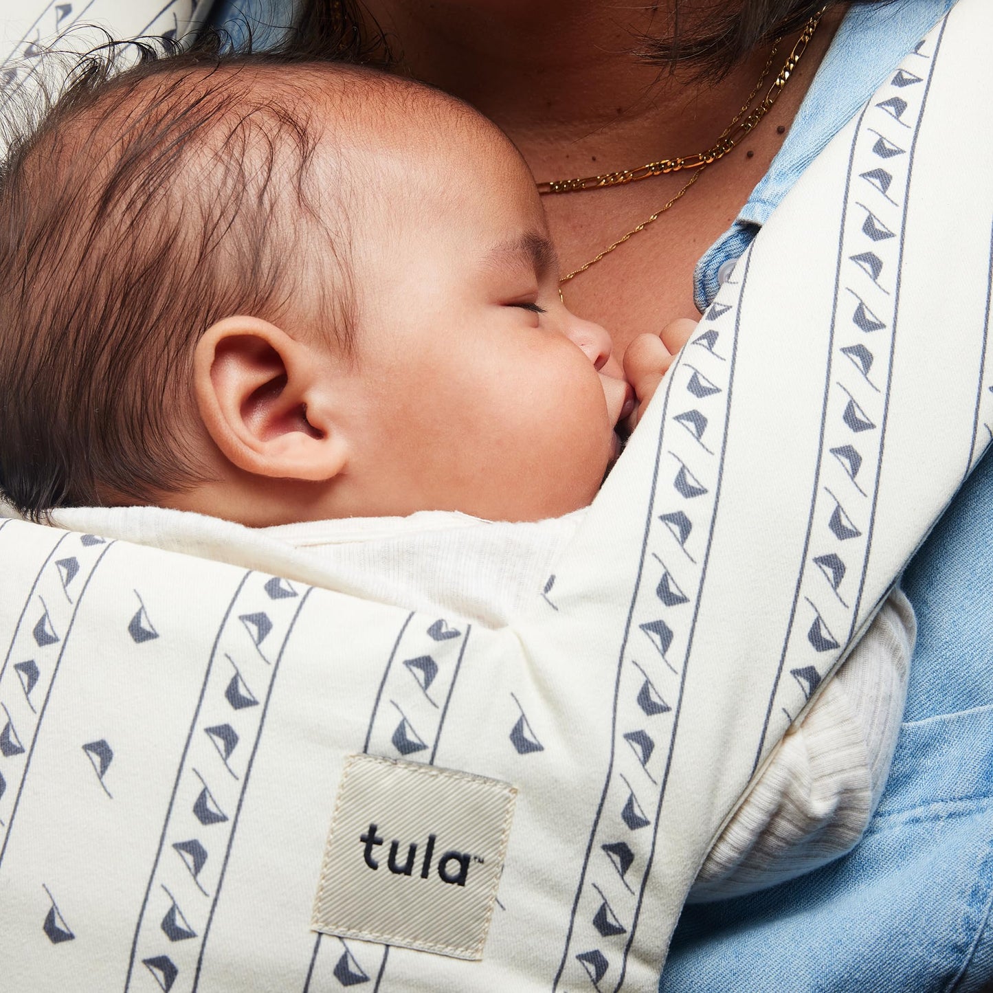 Baby Tula Explore Linen Baby Carrier 7 – 45 lb, Adjustable Newborn to Toddler Carrier, Multiple Ergonomic Positions Front and Back, Breathable and [Natural – Explore + Linen, Ash