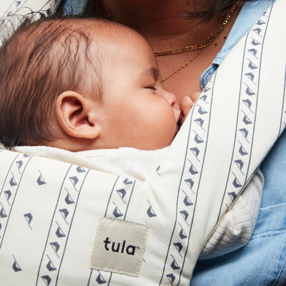 Baby Tula Explore Linen Baby Carrier 7 – 45 lb, Adjustable Newborn to Toddler Carrier, Multiple Ergonomic Positions Front and Back, Breathable and [Natural – Explore + Linen, Ash