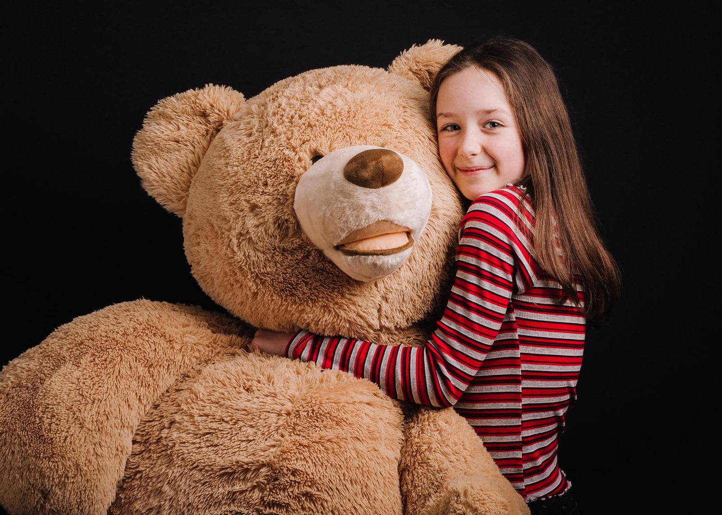 HollyHOME 6ft Teddy Bear Giant Teddy Bear Stuffed Animal with Embroidered Paws Holiday Valentine's Toy Gift for Girlfriend Kids 72 inches Brown