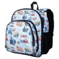 Wildkin 12-inch Kids Backpack – Padded, Adjustable, Ideal for Daycare & Travel - Trains, Planes, and Trucks