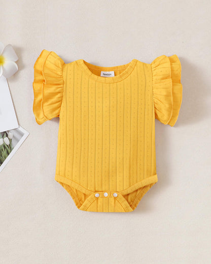 Mioglrie Preemie Clothes Girl Newborn Girl Outfits Infant Baby Girl Clothes Summer Romper Dress Shorts Set