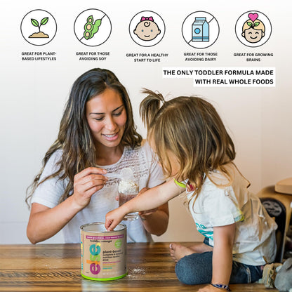 ELSE NUTRITION Toddler Formula 12-36 Months w/Omega 3&6 for Brain Development - Lactose Free, Dairy Free Nutrition Drink - Plant Based Protein Powder w/ 20+ Vitamins (22oz, 1-Pack)