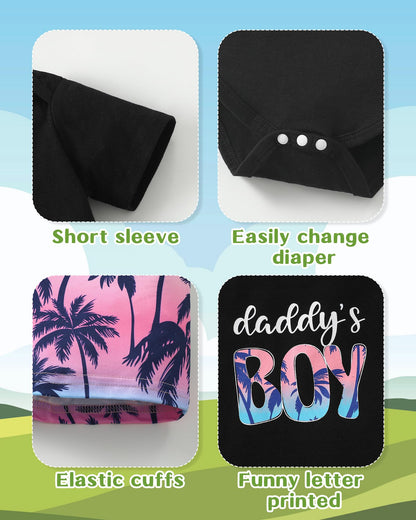 NZRVAWS Newborn Baby Boy Clothes Letter Printed Romper Shorts Summer Infant Outfits Camo Clothing Set 0 3 6 9 12 Months