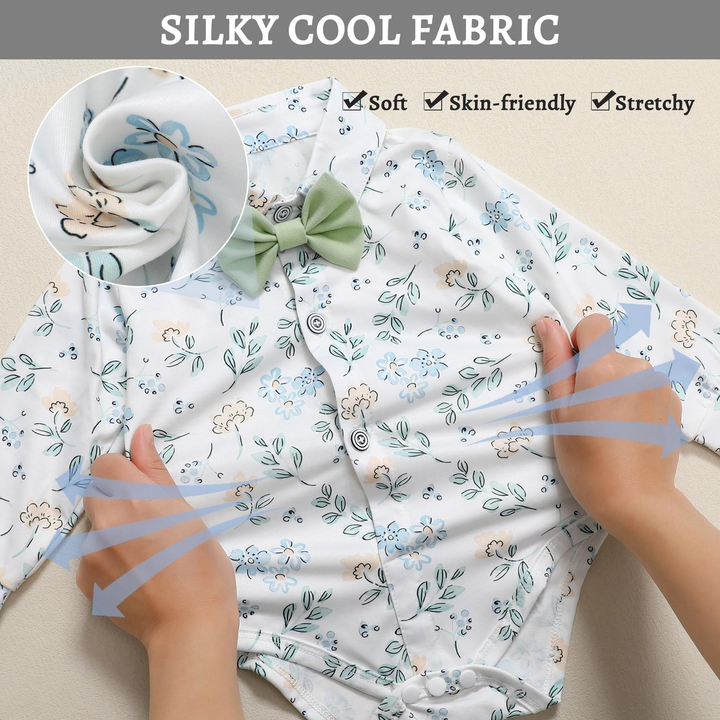 SANMIO Baby Boy Clothes Suits Infant Gentleman Outfit Collared Dress Shirt+Vest+Tie+Corsage+Pants 5Pcs Baby Suit Sets