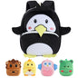 MICHLEY Toddler Backpack Plush Animal SchoolBag Cartoon Girls Travel Bag Mini Baby Daypack for Kids Kindergarten Pre School Bags, Cow