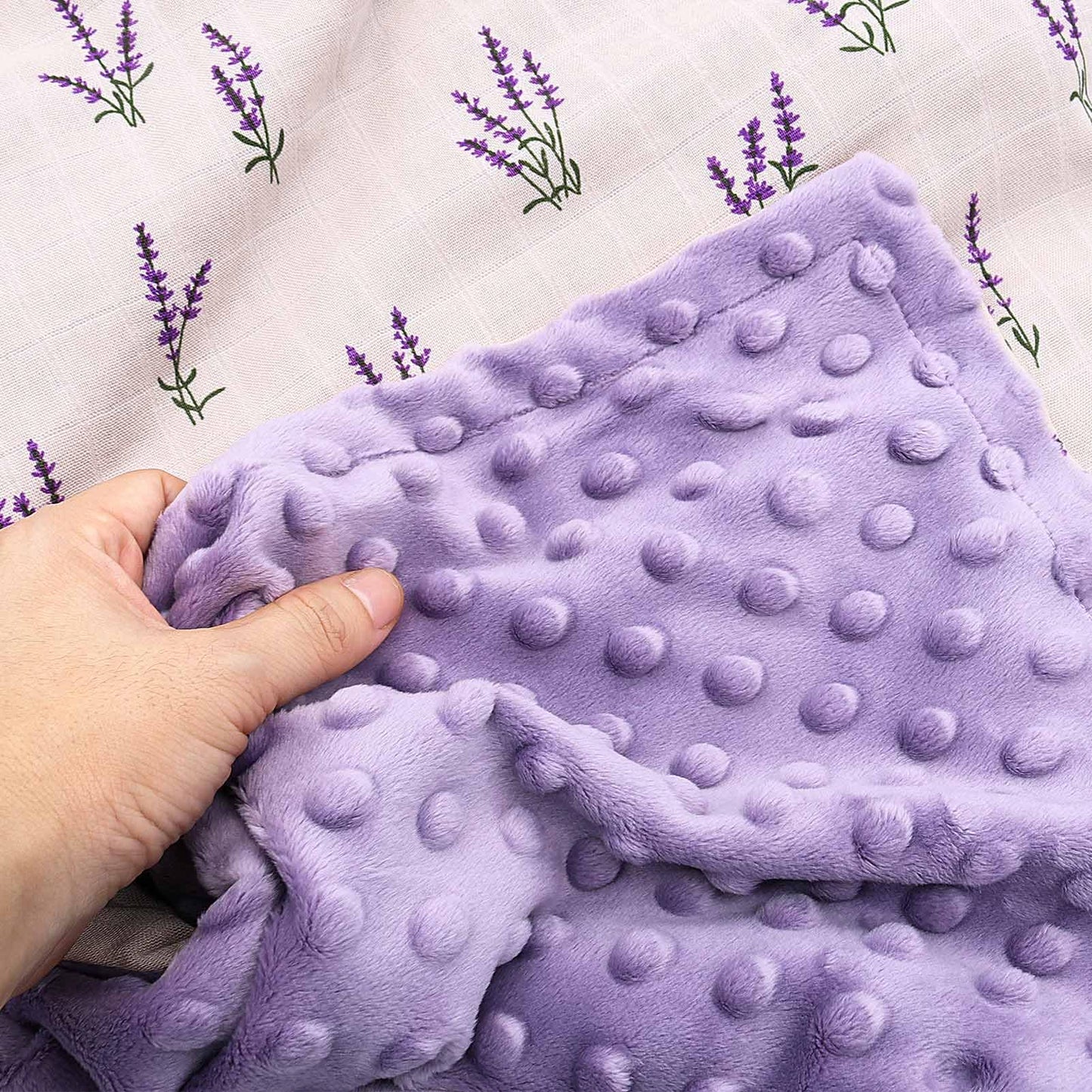 LifeTree Minky Baby Girl & Boy Blankets, Soft Double Layer Swaddle Blankets, Muslin Front and Dotted Fleece Backing Receiving Bed Throw Blanket for Newborn Unisex, 31X40 Inches, Bear Pattern