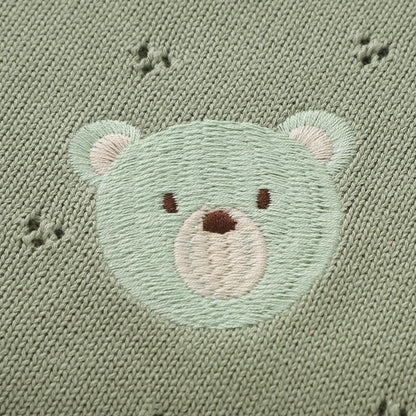 mimixiong Organic Cotton Baby Blanket Neutral Knitted Soft Crib Nursery Swaddling Receiving Blankets for Newborn Baby Boy Girl 40x30 Inch (Oatmeal)