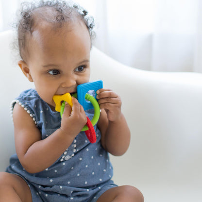 Dr. Brown's AquaCool Water-Filled Baby Teether, Cools & Massages Sore Gums, BPA Free, Pineapple and Apple, 2 Pack, 3m+