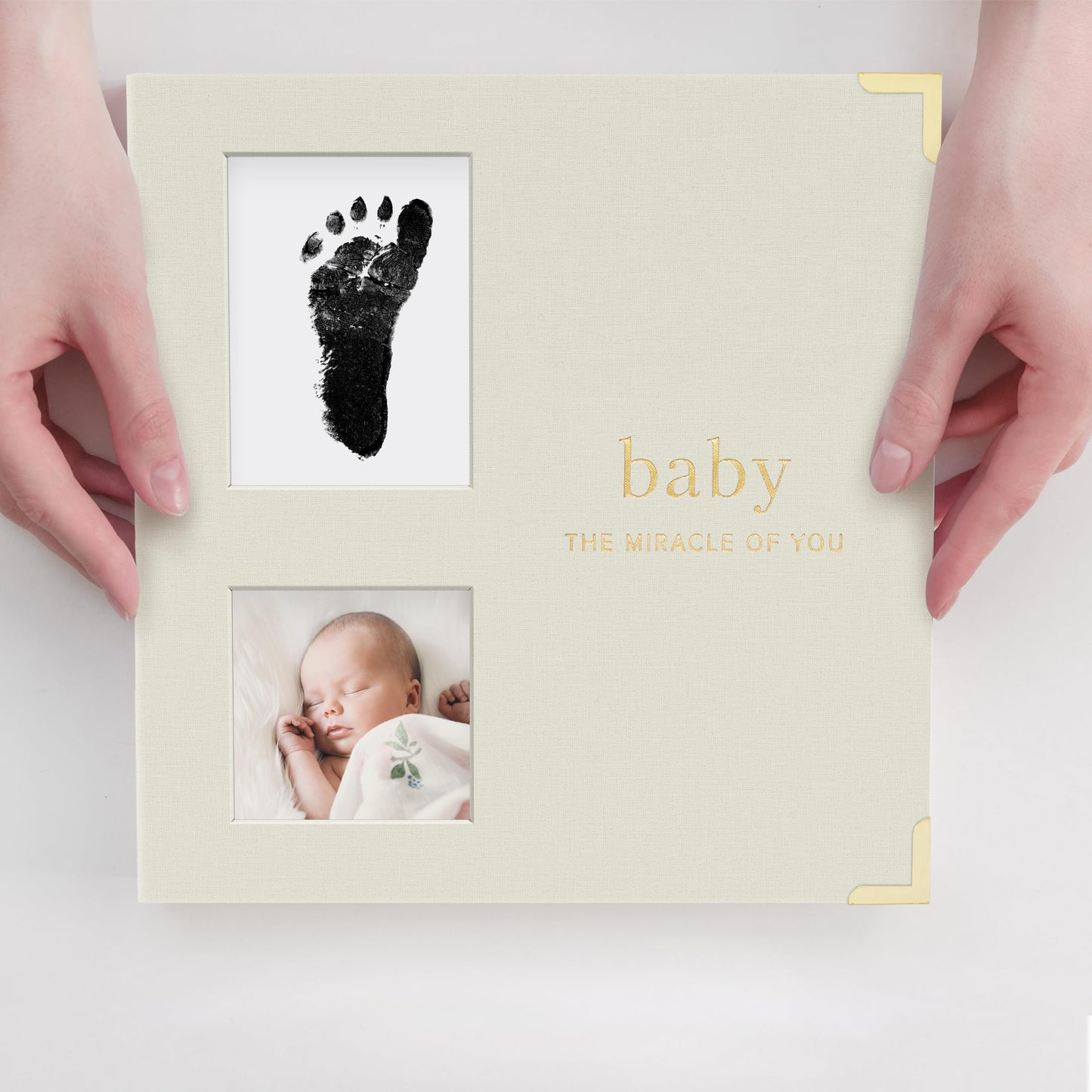 Keepsake Baby Memory Book for Boys and Girls – Timeless First 5 Year Baby Book With Photoslots – Cute Journal Scrapbook or Photo Album - Record a Milestone for Every Event from Birth to Age 5