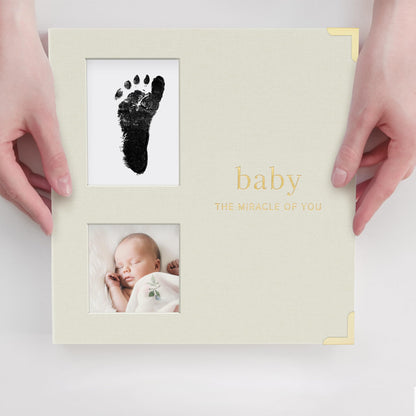 Keepsake Baby Memory Book for Boys and Girls – Timeless First 5 Year Baby Book With Photoslots – Cute Journal Scrapbook or Photo Album - Record a Milestone for Every Event from Birth to Age 5