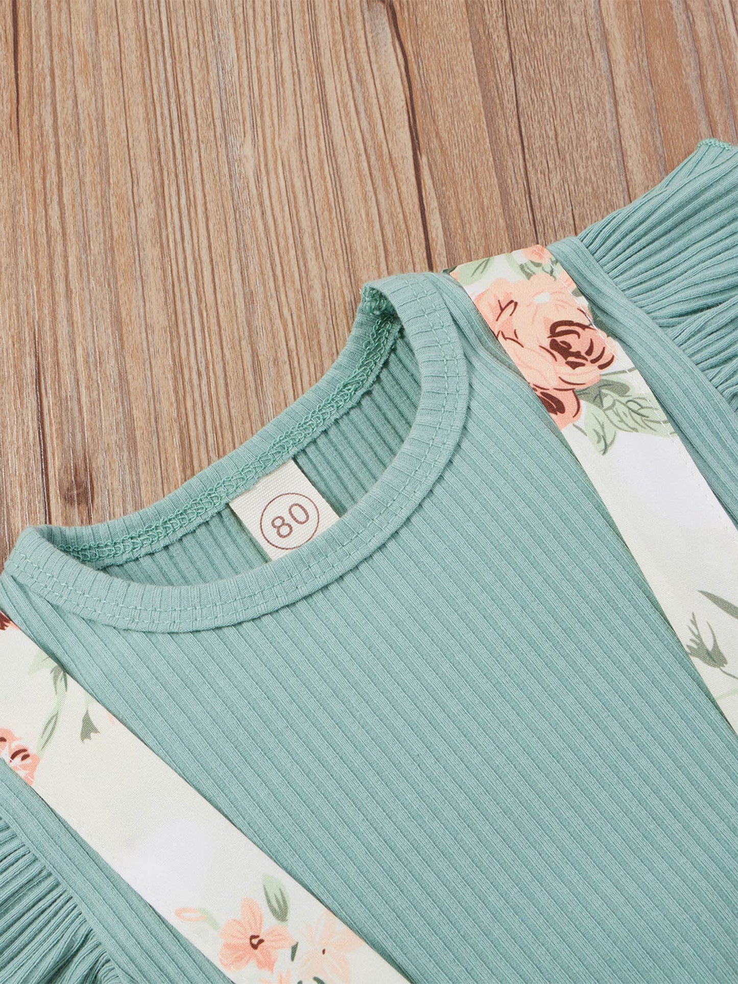Mubineo Baby Girl Summer Clothes Romper Dress Outfits Cute Ruffle Floral Overalls Skirt Sets Newborn Outfit