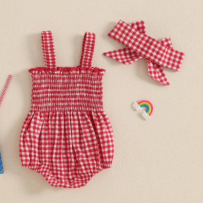 FOMOYUU Infant Newborn Baby Girl Ruffle Sleeveless Romper Summer Clothes Outfit with Cute Floral Print Jumpsuit