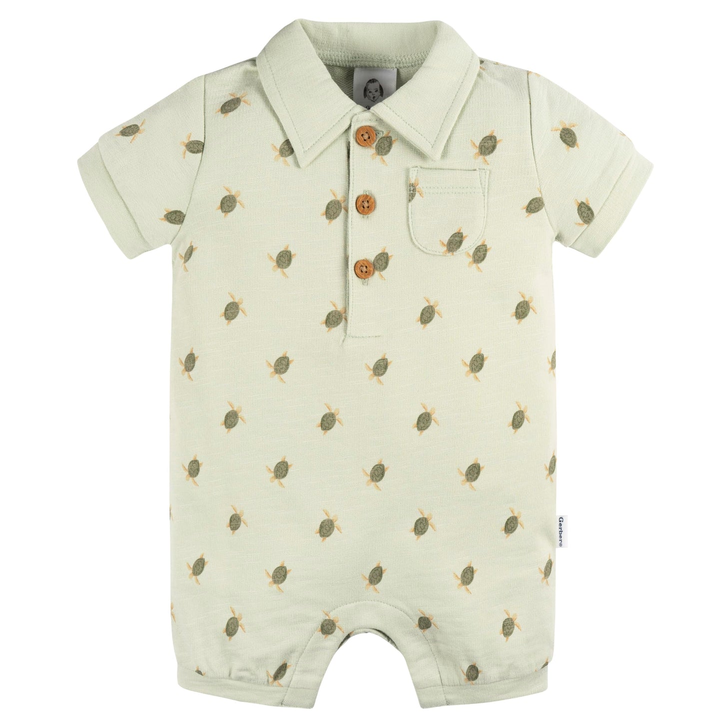 Gerber Baby Boys' Cotton Polo Romper