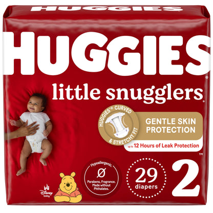 Huggies Newborn Diapers, Little Snugglers Baby Diapers, Size Newborn (up to 10 lbs), 31 Count