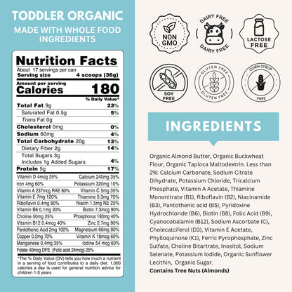 Else Nutrition Toddler Formula 12-36 mo., Plant Based Toddler Nutritional Drink - Soy & Dairy Free, Lactose Free - Complete Baby Formula (12-36 mo.), Protein Powder w/ 20+ Vitamins (22oz, 6-Pack)