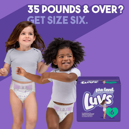 Luvs Size 3 Baby Diapers, Platinum Protection Bluey Diapers for Day & Night, Size 3, 104 Count (Packaging May Vary)