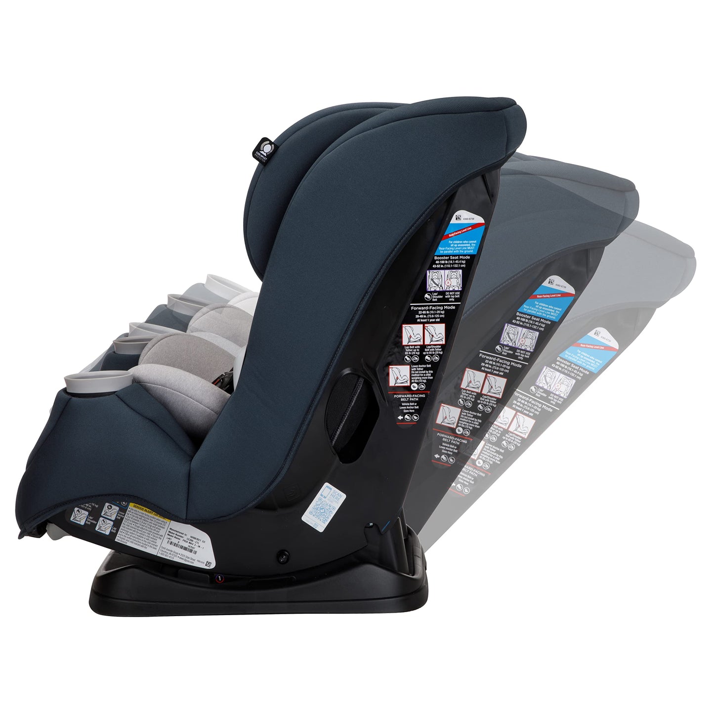 Maxi-Cosi Pria Max All-in-One Convertible Car Seat, Rear Facing Car Seat (4-40 lbs), Forward Facing Car Seat (22-65 lbs), High Back Booster Seat (40-100 lbs), Pure COSI, Desert Wonder