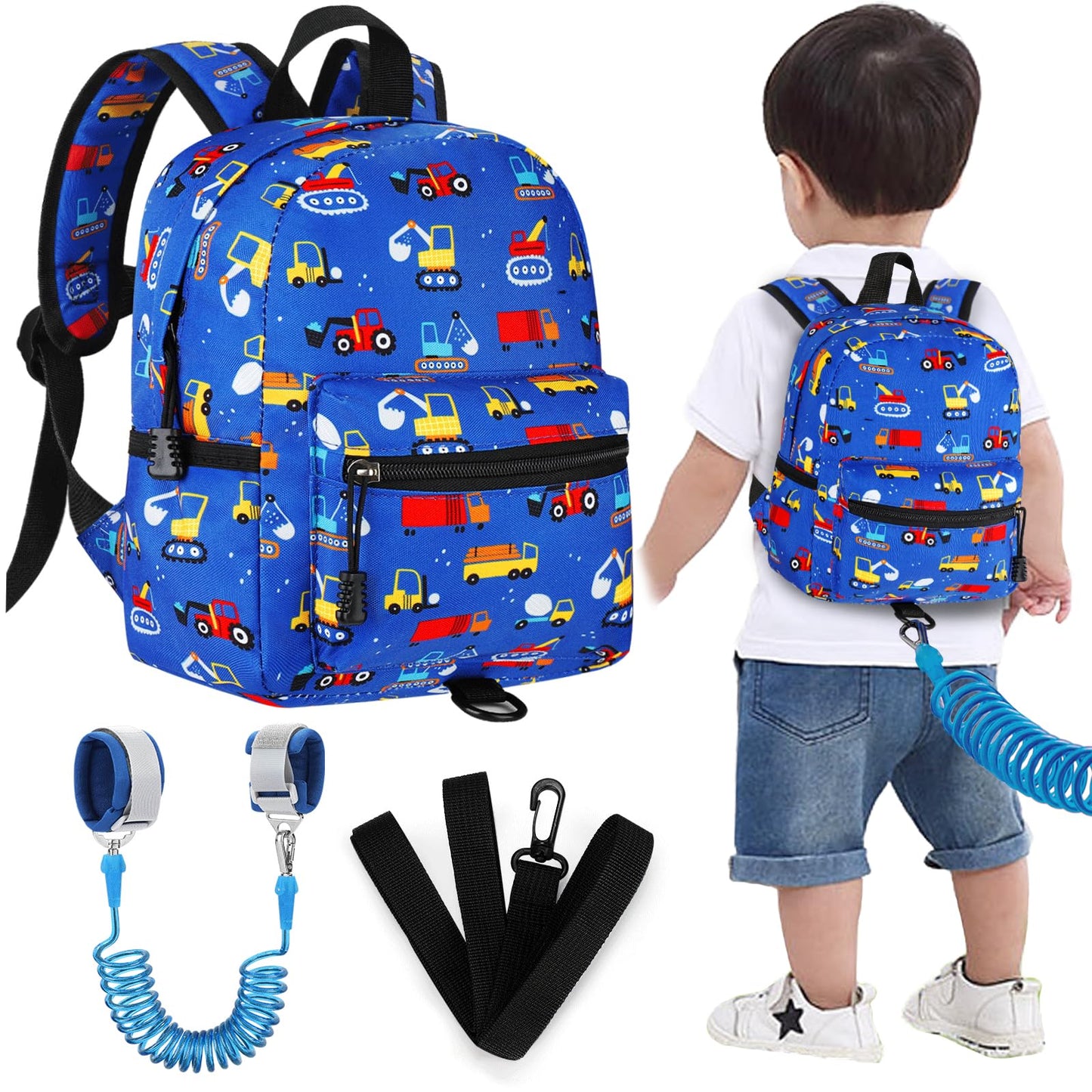 Accmor Toddler Backpack Leash, Cute Unicorn Baby Backpacks with Anti Lost Wrist Link, Mini Kids Backpack Leash Walking Harness for Outdoor Travel, Adorable Backpack Tether for Boys Girls 1-3 (Purple)