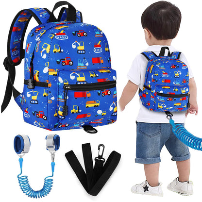 Accmor Toddler Backpack Leash, Cute Unicorn Baby Backpacks with Anti Lost Wrist Link, Mini Kids Backpack Leash Walking Harness for Outdoor Travel, Adorable Backpack Tether for Boys Girls 1-3 (Purple)