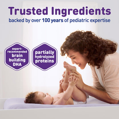 Enfamil Gentlease Baby Formula, Clinically Proven to Reduce Fussiness, Crying, Gas & Spit-up in 24 hours, Brain-Building Omega-3 DHA & Choline, Infant Formula Powder, Baby Milk, 19.9 Oz Can, 4 Count