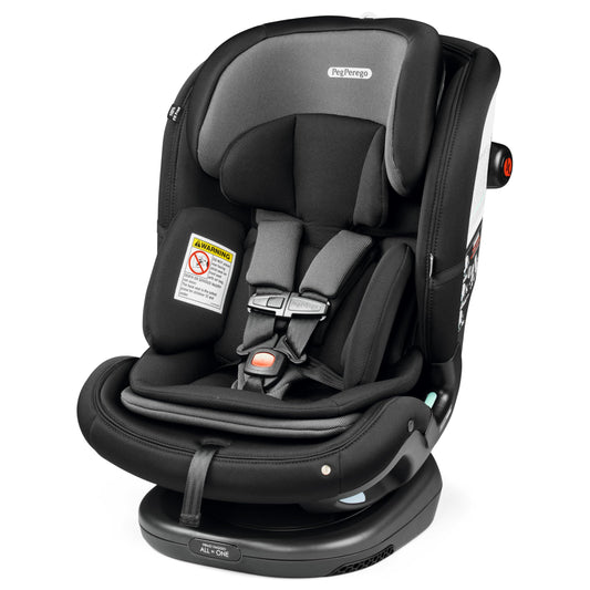 Peg Perego Primo Viaggio All-in-One Convertible Car Seat – Newborn to 10+ Years – 5-120 lbs – Height Adjustable & Slim, 100% FR-Free, Made in Italy, Mercury (Grey)