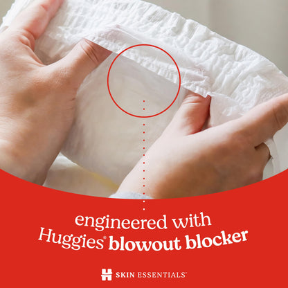 Huggies Size 2 Diapers, Skin Essentials Baby Diapers, Size 2 (12-18 lbs), 74 Count, Packaging May Vary