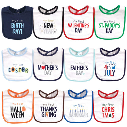 Hudson Baby Unisex BabyCotton Bibs