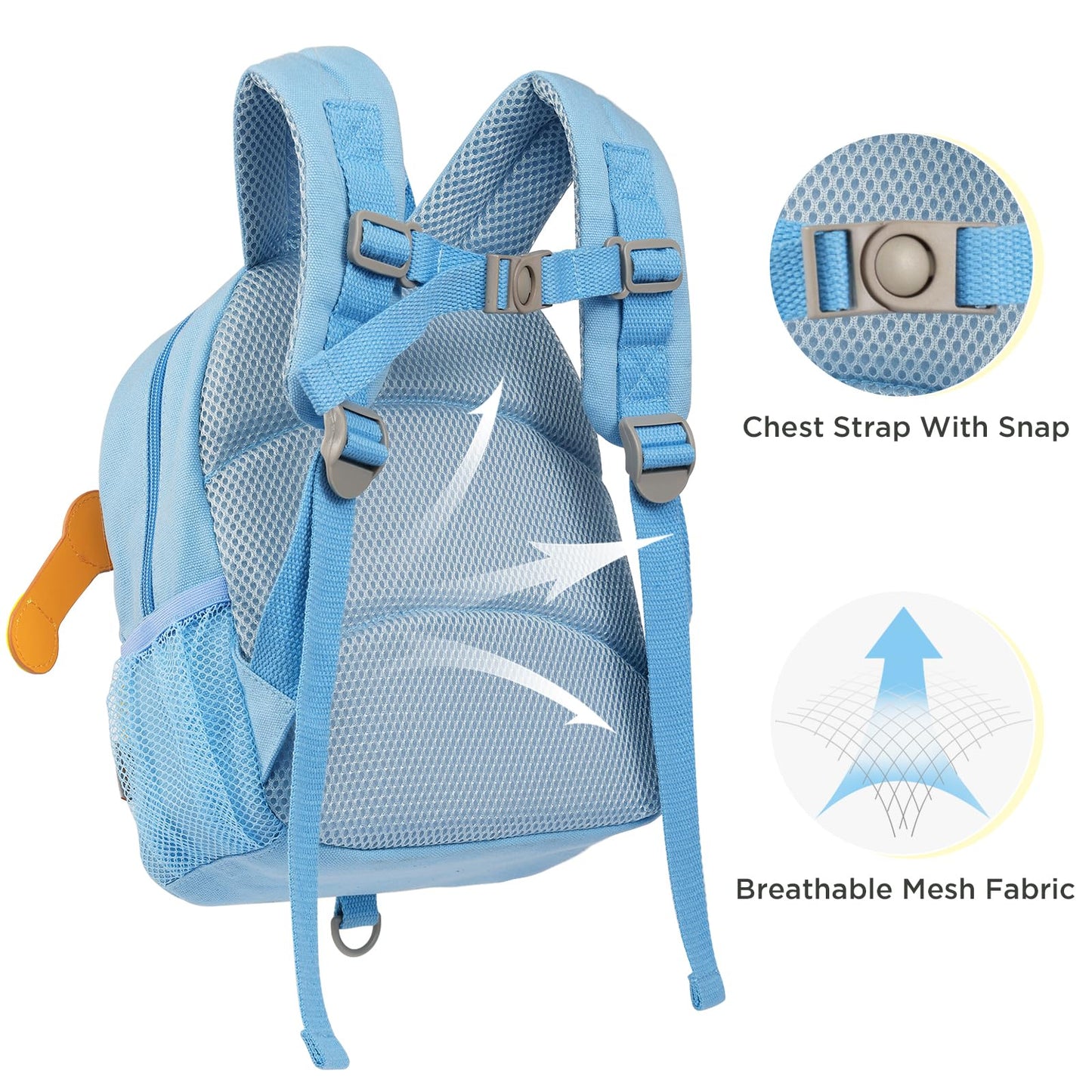 GAGAKU Toddler Backpack with Leash - Mini Kids Backpacks for Girls 2-5 Years Child Safety Backpack 3D Cartoon Animal Anti-Lost Preschool Backpack - Pink