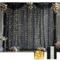 White Tulle Backdrop Curtain with Lights String for Parites 10×8ft Sheer Backdrop Curtains White Curtain Backdrop for Wedding Baby Shower Birthday Party Photo Shoot Decorations(2 Panels 10ft×8ft)