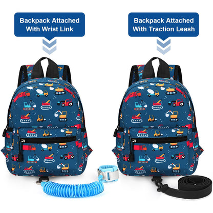 Accmor Toddler Backpack Leash, Cute Unicorn Baby Backpacks with Anti Lost Wrist Link, Mini Kids Backpack Leash Walking Harness for Outdoor Travel, Adorable Backpack Tether for Boys Girls 1-3 (Purple)