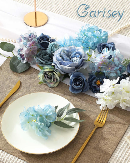 Artificial Flowers Combo for DIY Wedding Bouquets Combo Centerpieces Arrangements Party Bridal Baby Shower Home Decorations-Blush Pink