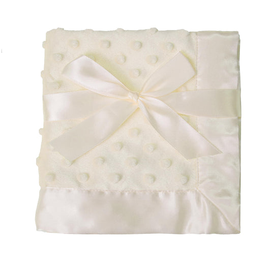 American Baby Company Heavenly Soft Chenille Security Blanket, 2-Layer Design with Minky Dot & Silky Satin, Pink, 14" x 14" for Boys and Girls